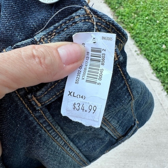 Old Navy Blue Denim Kids Romper - Picture 3 of 3